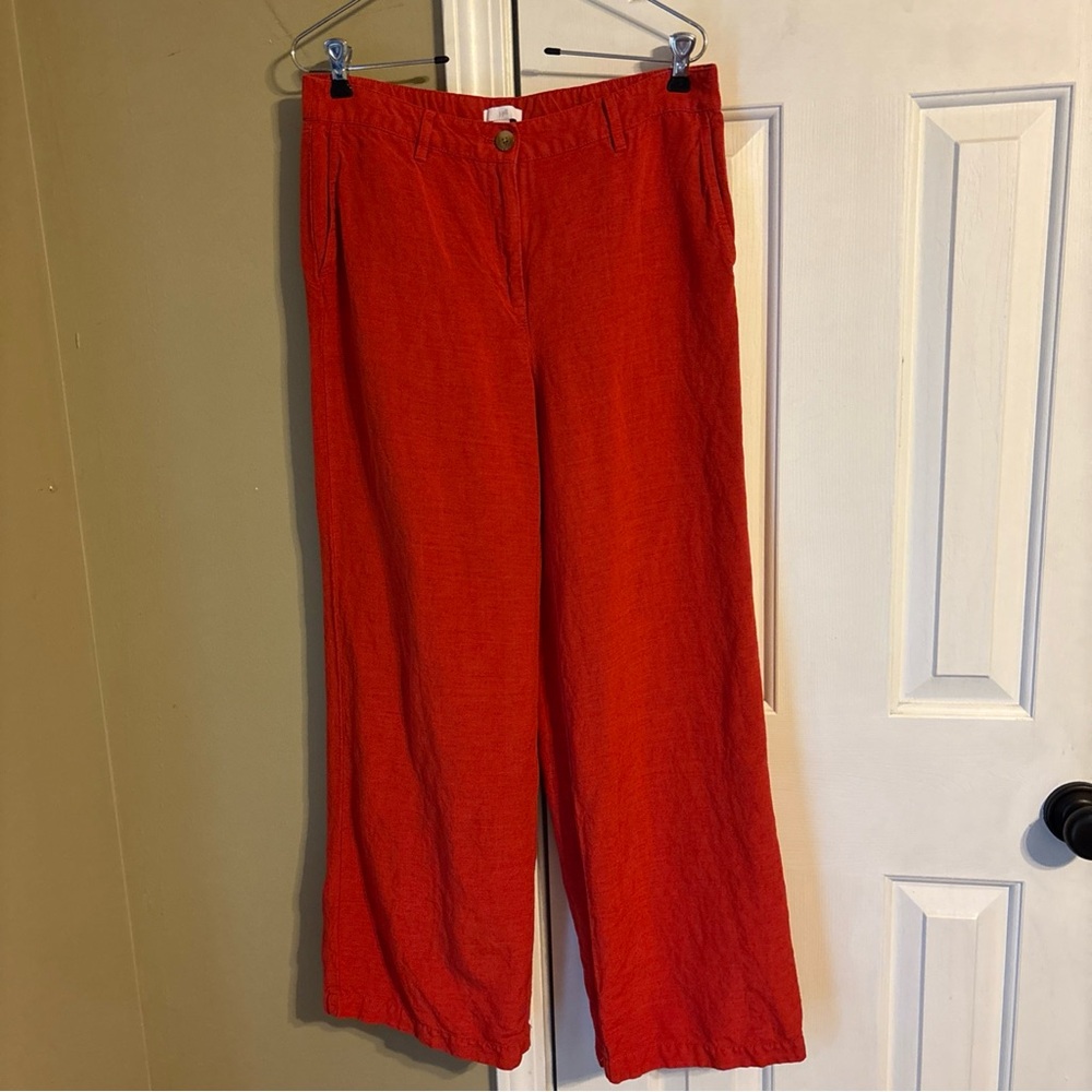 J. Jill Wide Leg Pants in Bright Red